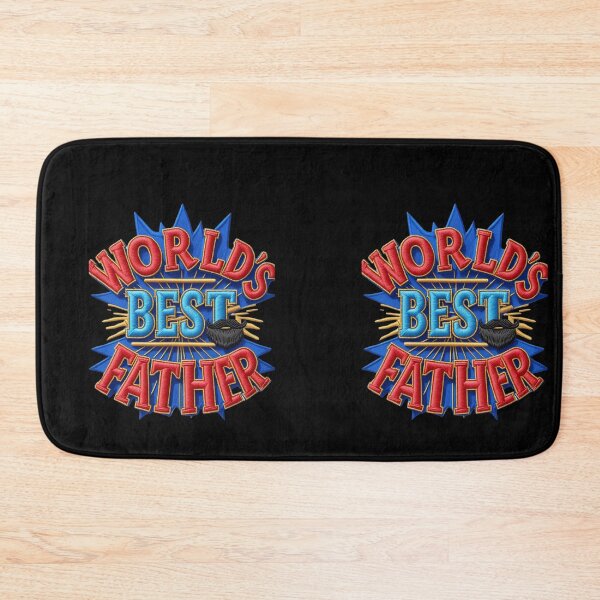 Item preview, World's Best Father Embroidered Patch  Funny Dad Gift Design designed and sold by ArtDesignTp.
