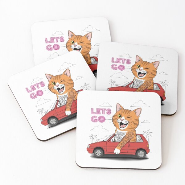 Item preview, cat tattoo car lets go designed and sold by rafaelwolf.