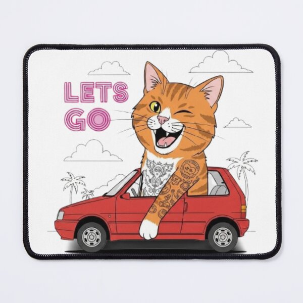 Item preview, cat tattoo car lets go designed and sold by rafaelwolf.