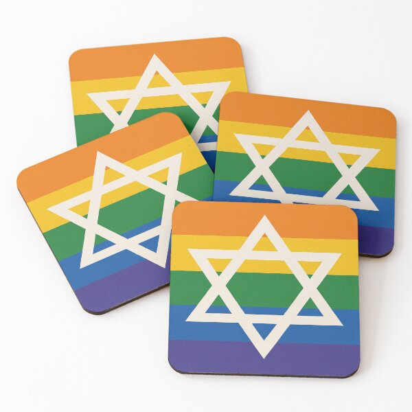 Item preview, Pride Month Jewish Flag designed and sold by BaShert.