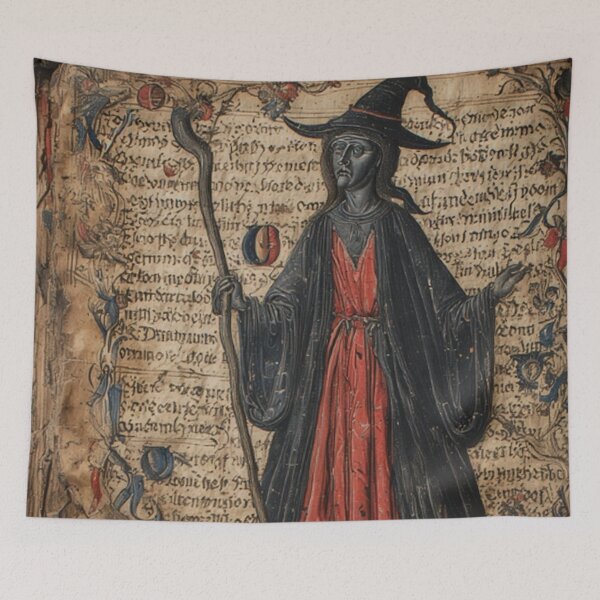 Item preview, Medieval Witch Art designed and sold by TheDarkWardrobe.