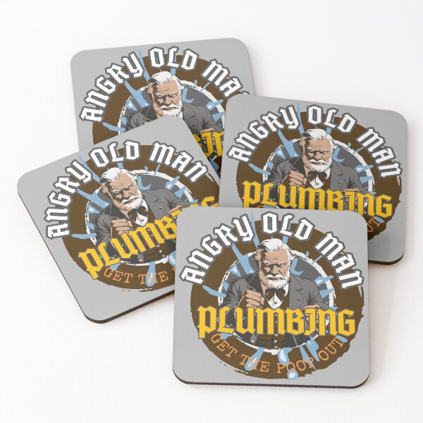 Item preview, ANGRY OLD MAN: Plumbing "Get The Poop Out" designed and sold by rockandahardplaceradio.