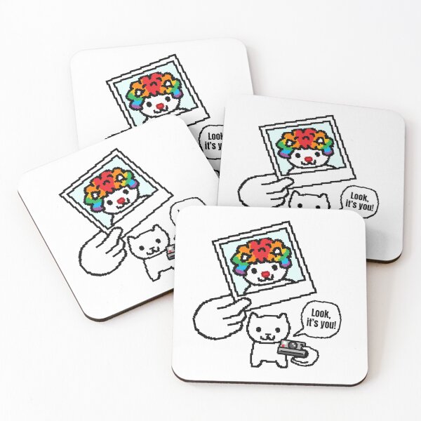 Item preview, Look, i'ts you! - silly cat designed and sold by TenKeyWorld.