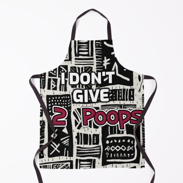 Item preview, I Don't Give 2 Poops funny saying abstract designed and sold by SmashingDeals.