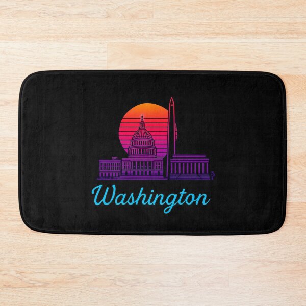 Item preview, Washington Neon Skyline Collection: Futuristic City Lights designed and sold by Design_Your_Day.