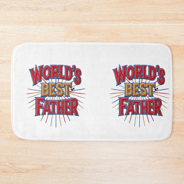 Item preview,  World's Best Father Embroidered Patch  Funny Dad Gift Design designed and sold by ArtDesignTp.