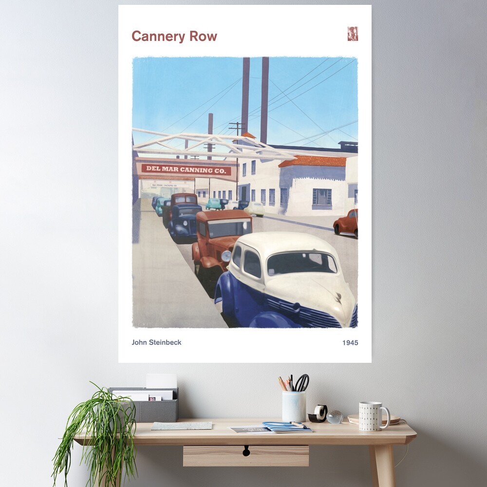 Cannery Row John Steinbeck Literary Book Cover Art American