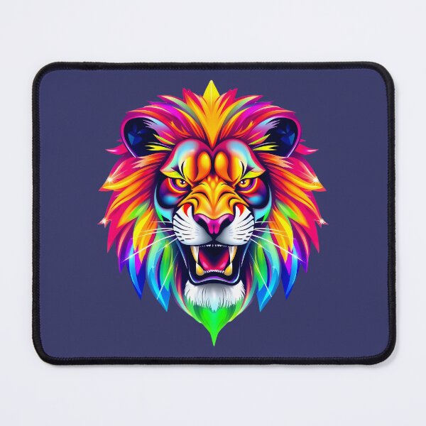 Item preview, Rainbow Pride Lion – LGBTQ+ Power and Courage Art designed and sold by PrintBreeze.