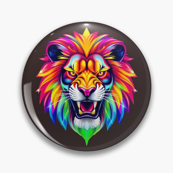 Item preview, Rainbow Pride Lion – LGBTQ+ Power and Courage Art designed and sold by PrintBreeze.