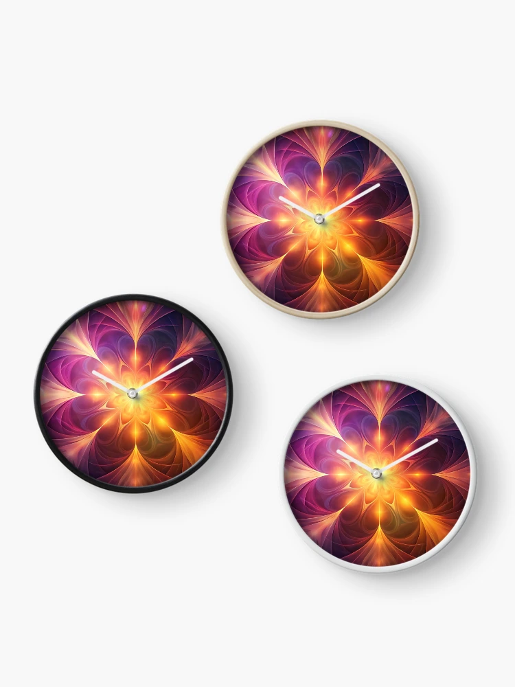 Thumbnail 3 of 4, Clock, Metatron designed and sold by Divinitree.