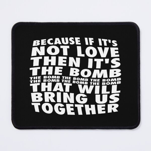 Item preview, If It’s Not Love – Wavy Bold Monochrome Lettering in White designed and sold by didijuca.