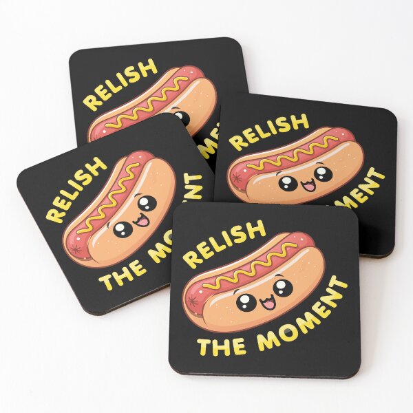Item preview, Kawaii Chibi Hotdog – Relish the Moment Funny Food designed and sold by Karma Design.