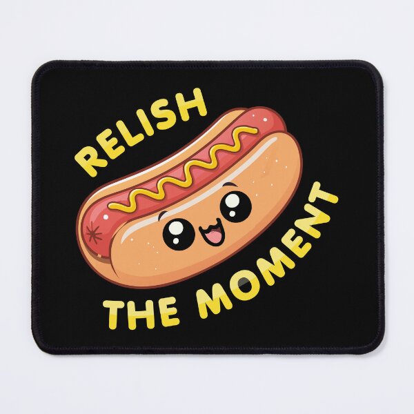 Item preview, Kawaii Chibi Hotdog – Relish the Moment Funny Food designed and sold by Karma Design.