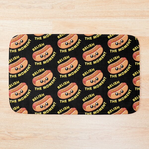 Item preview, Kawaii Chibi Hotdog – Relish the Moment Funny Food designed and sold by Karma Design.