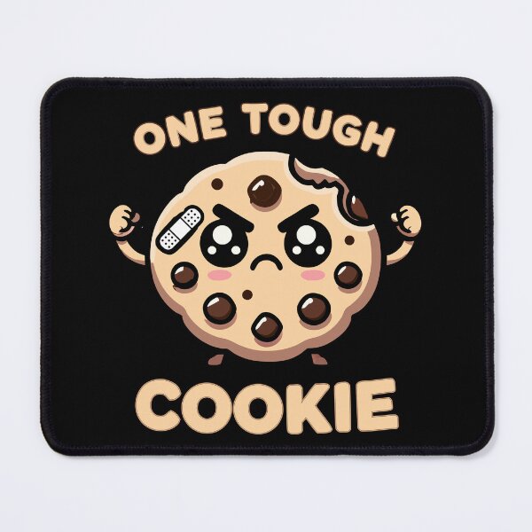 Item preview, Kawaii Chibi Cookie One Tough Cookie Fun Food Pun designed and sold by Karma Design.