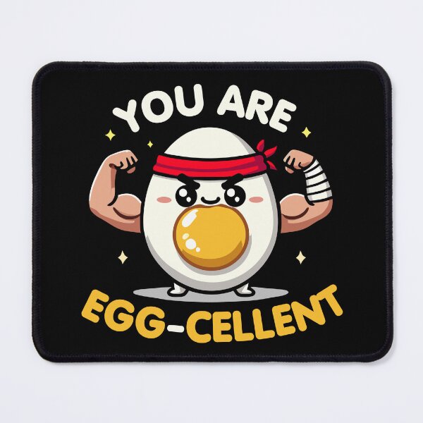 Item preview, Kawaii Chibi Egg You're Egg-cellent Funny Food Pun designed and sold by Karma Design.