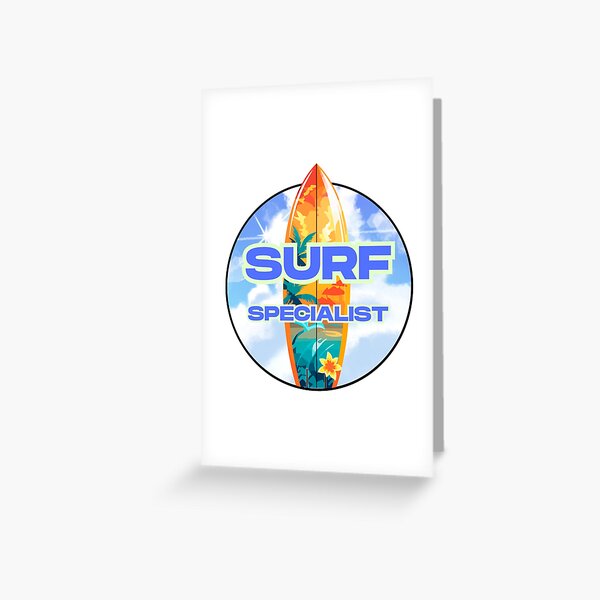 Item preview, Tropical Surfboard Expert Emblem - Summer Ocean Wave Art designed and sold by BellaWavesCo.
