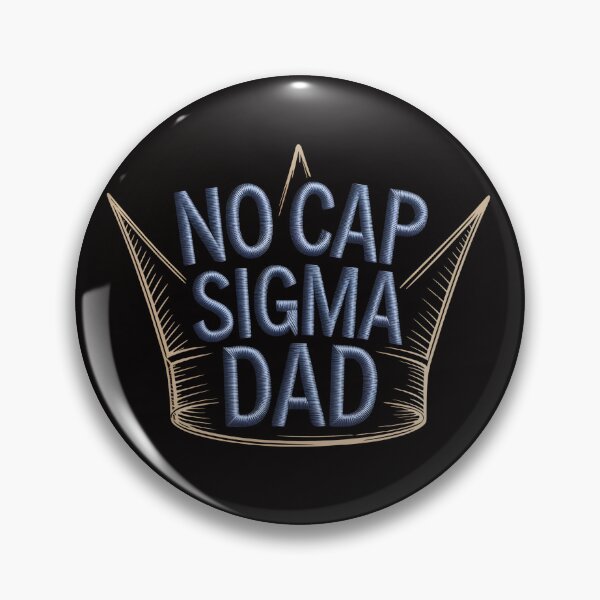 Artikelvorschau, No Cap Sigma Dad – Bestickter Look mit Kronen-Skizze-Shirt entworfen und verkauft von Slavicsoul.
