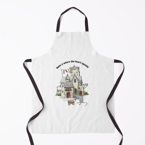 Item preview, Cute Mouse with Baby Carriage and Wonky House Home is Where the Heart Squeaks designed and sold by JoyfulWhimsy.