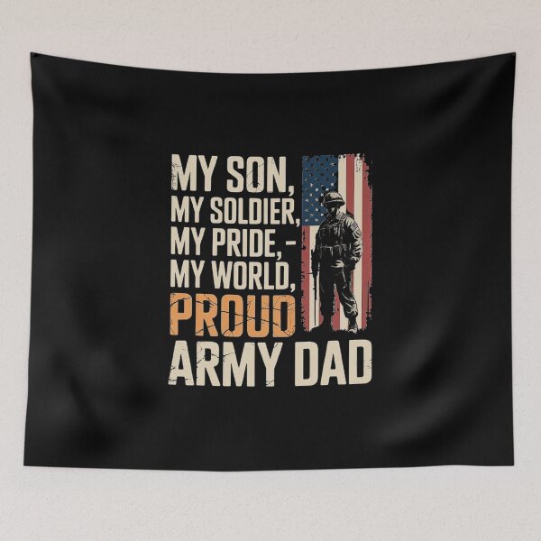Item preview, Proud Army Dad Supporting My Son My Soldier My Hero designed and sold by love3617.