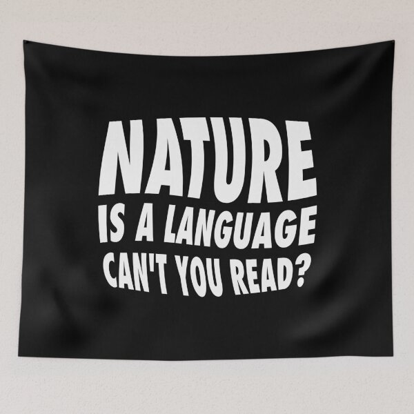 Item preview, Nature Is a Language – Bold Minimalist Artwork in White designed and sold by didijuca.