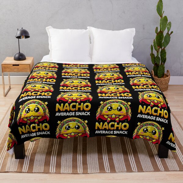 Item preview, Kawaii Chibi Super Nacho Average Snack Funny Food Pun designed and sold by Karma Design.