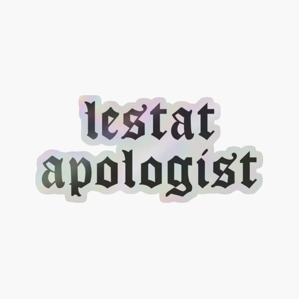 Aperçu de l'œuvre Lestat Apologist – Conception typographique gothique en lettres gothiques créée et vendue par CranberrySodaCo.