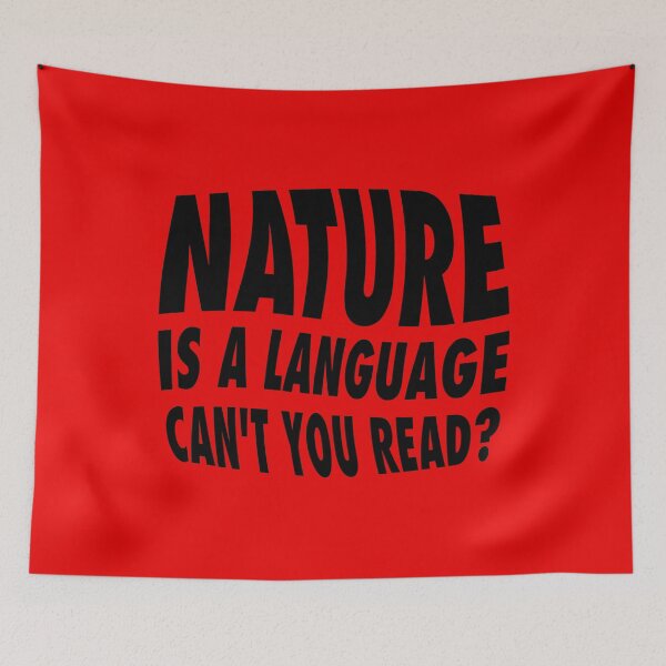 Item preview, Nature Is a Language – Bold Minimalist Artwork in Black designed and sold by didijuca.