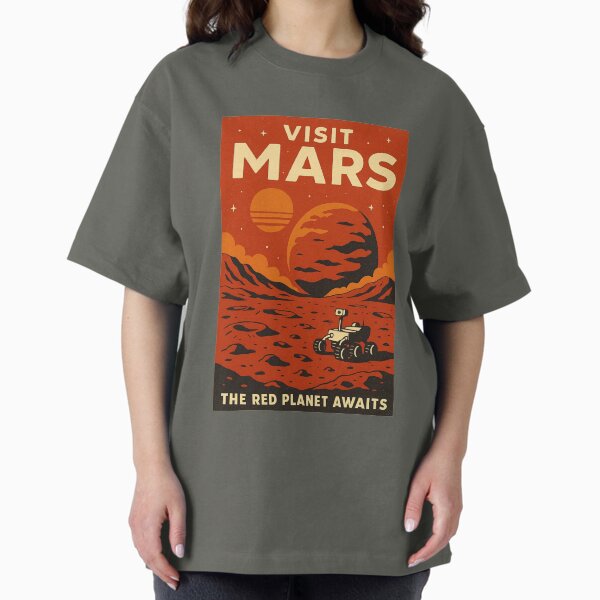 Item preview, Visit Mars - The Red Planet Awaits | Vintage Space Travel Poster designed and sold by ju-jugno.