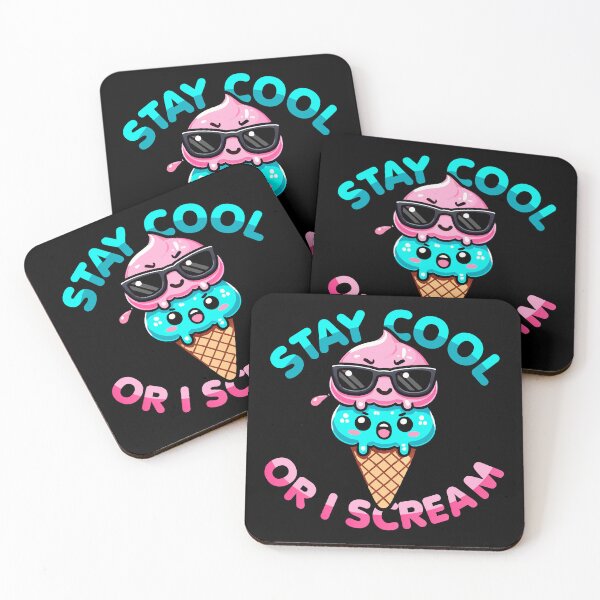 Item preview, Kawaii Chibi Ice Cream – Stay Cool or I Scream designed and sold by Karma Design.