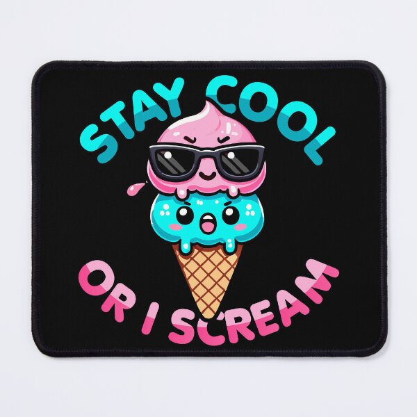 Item preview, Kawaii Chibi Ice Cream – Stay Cool or I Scream designed and sold by Karma Design.