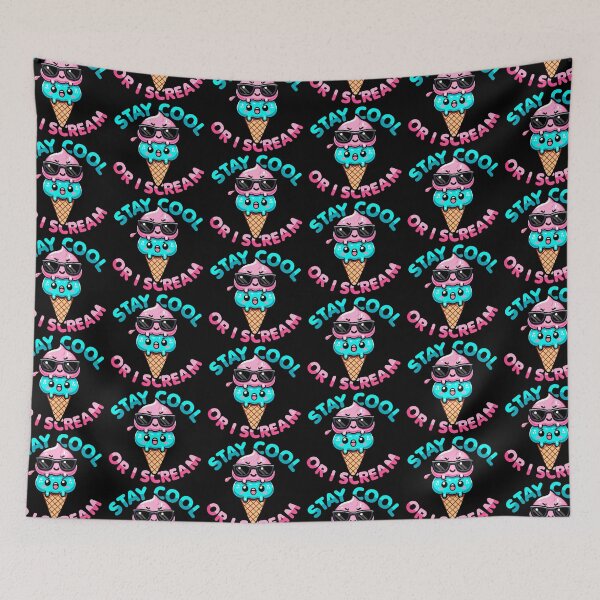 Item preview, Kawaii Chibi Ice Cream – Stay Cool or I Scream designed and sold by Karma Design.