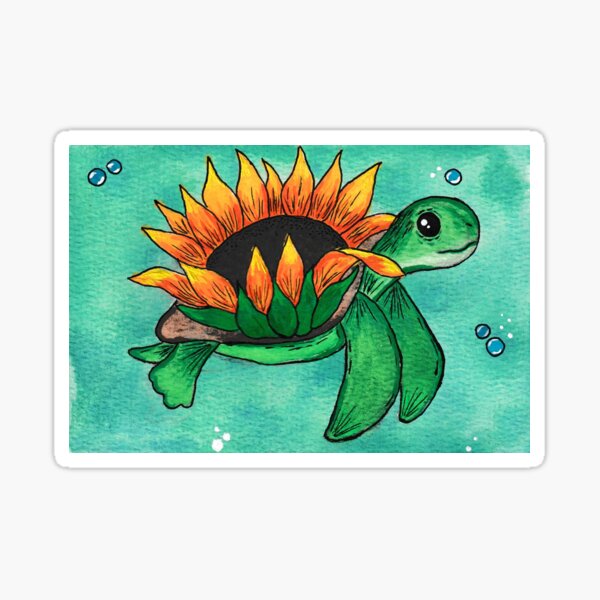 Item preview, Sunflower Turtle designed and sold by Catnip Designs.