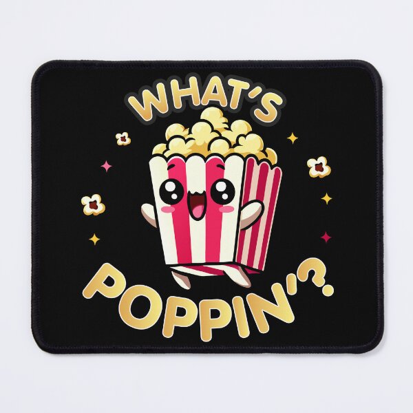 Item preview, Kawaii Chibi Popcorn – What's Poppin' Funny Food designed and sold by Karma Design.