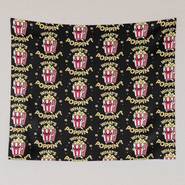 Item preview, Kawaii Chibi Popcorn – What's Poppin' Funny Food designed and sold by Karma Design.