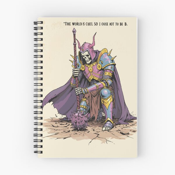 Item preview, Skeleton Knight Meme – "The World is Cuel" Funny Dark Armor Quote designed and sold by -DEEWOLF-.