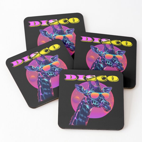 Item preview, Disco Giraffe – Retro Neon Vibes designed and sold by Rantrix.