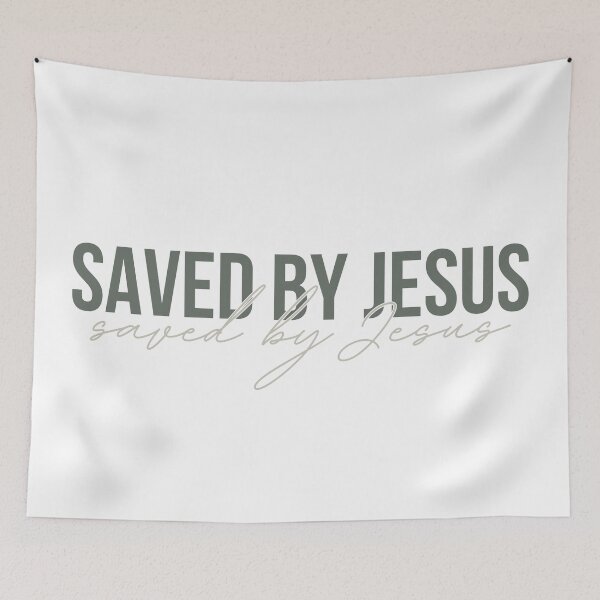 Item preview, Saved by Jesus - Jesus saves designed and sold by Agit.