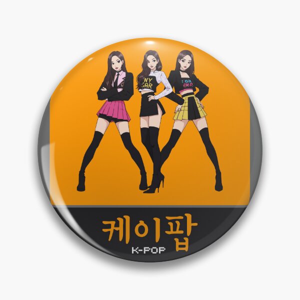 Item preview, Stylish K-Pop Girl Trio Art designed and sold by KiwiRider.