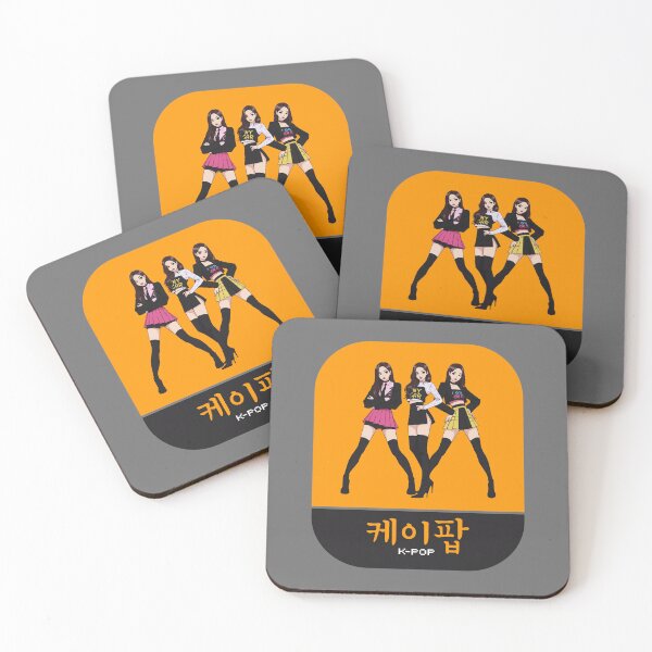 Item preview, Stylish K-Pop Girl Trio Art designed and sold by KiwiRider.