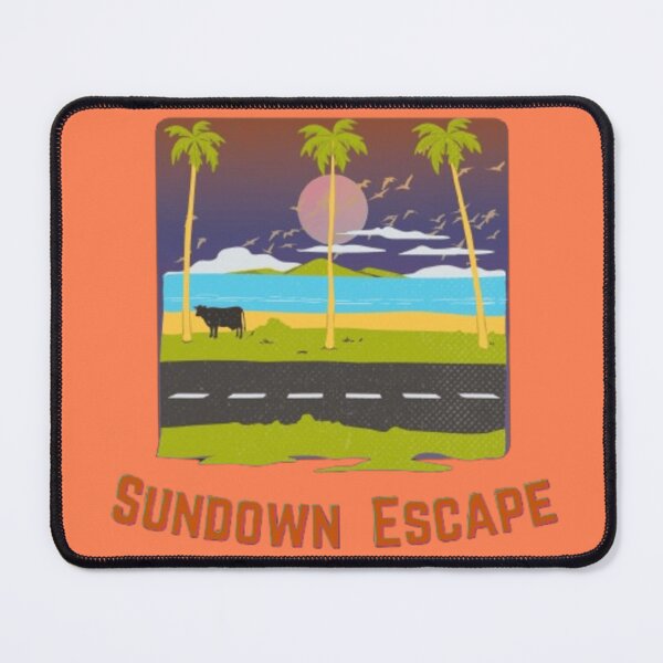 Item preview, Sundown Escape - Retro Tropical Vibes designed and sold by sunsetthreadsdesigns.