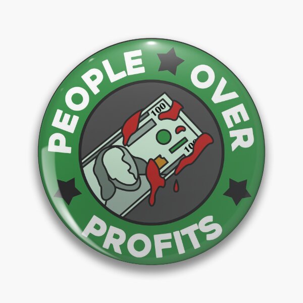 Item preview, People Over Profits designed and sold by jaamsdad.