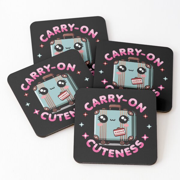 Item preview, Kawaii Suitcase – Carry-On Cuteness Travel Pun designed and sold by Karma Design.