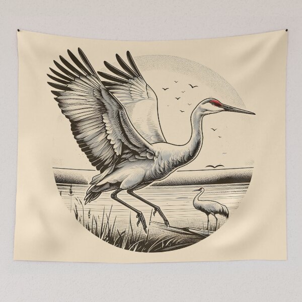 Item preview, Sandhill Crane 9 designed and sold by theAVIARY7.