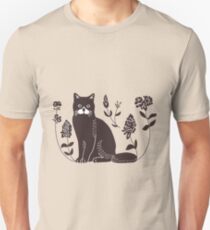 Cat lithography Unisex T-Shirt