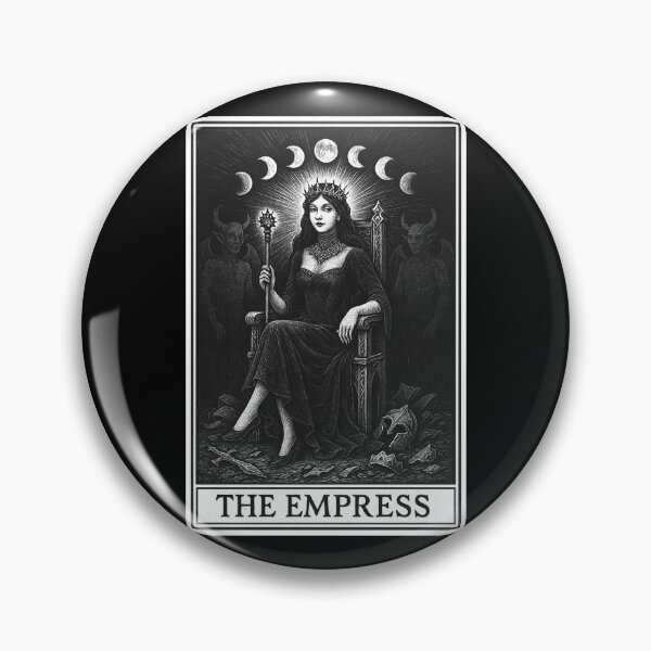 Item preview, The Empress Tarot Card Gothic Illustration Occult Style designed and sold by Isolde Gravieraine.