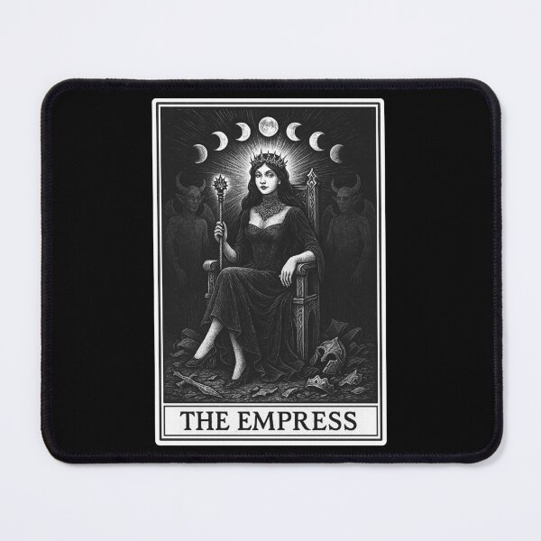 Item preview, The Empress Tarot Card Gothic Illustration Occult Style designed and sold by Isolde Gravieraine.