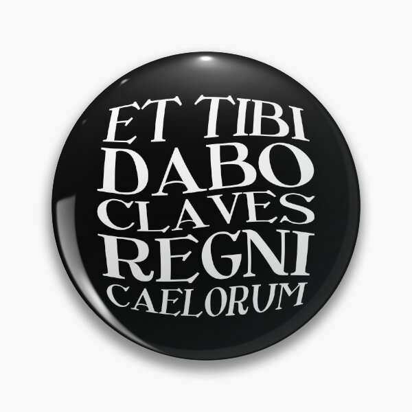 Item preview, Et Tibi Dabo Claves Regni Caelorum – Latin Key to Heaven (white) designed and sold by didijuca.