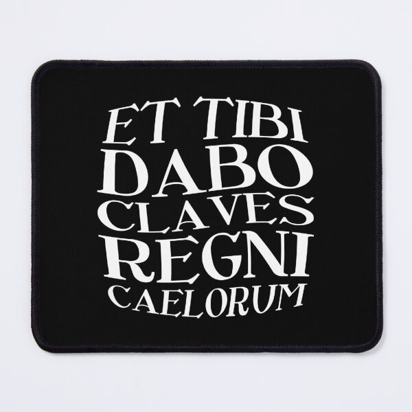 Item preview, Et Tibi Dabo Claves Regni Caelorum – Latin Key to Heaven (white) designed and sold by didijuca.
