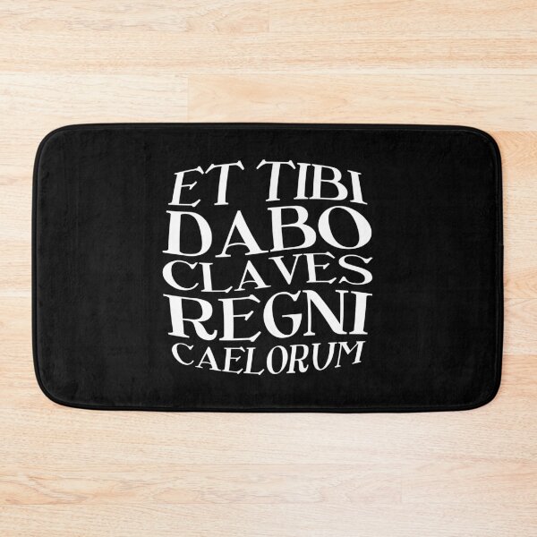 Item preview, Et Tibi Dabo Claves Regni Caelorum – Latin Key to Heaven (white) designed and sold by didijuca.
